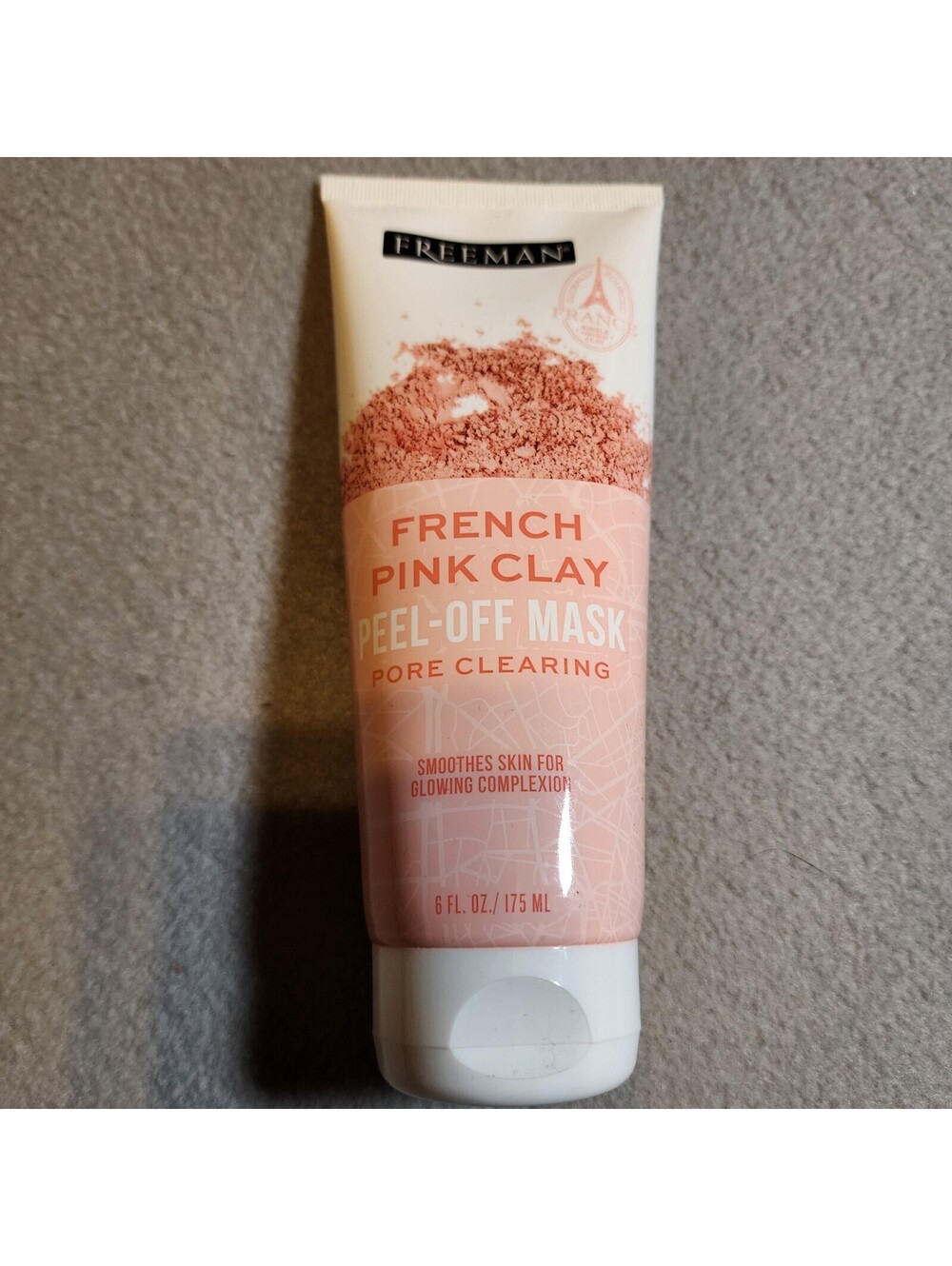 Freeman Beauty French Pink Clay Peel-Off Face Mask Pore Clearing 6 fl oz Tube